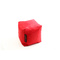 Pouf design carr&eacute; rouge CUBAG 