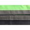 Pouf design polyester bicolore gris et vert anis SMALL MILIBAG 