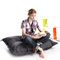 Pouf design polyester gris SMALL MILIBAG
