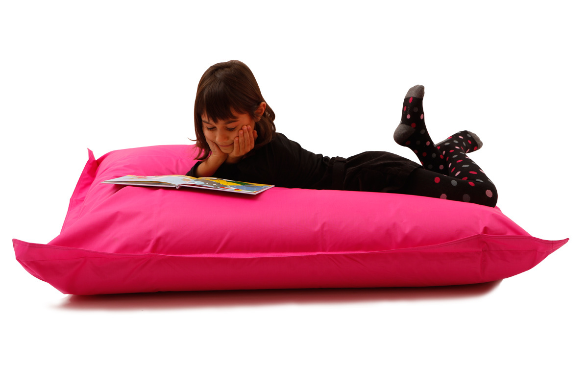 Pouf design polyester rose SMALL MILIBAG