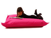 Pouf design polyester rose SMALL MILIBAG