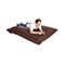 Pouf g&eacute;ant design marron BIG MILIBAG