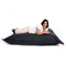 Pouf g&eacute;ant design polyester gris BIG MILIBAG 