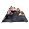 Pouf g&eacute;ant design polyester gris FAMILY MILIBAG 