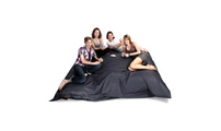 Pouf g&eacute;ant design polyester gris FAMILY MILIBAG 