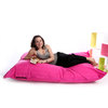 Pouf g&eacute;ant design polyester rose BIG MILIBAG