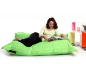 Pouf g&eacute;ant design polyester vert anis BIG MILIBAG