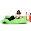 Pouf g&eacute;ant design polyester vert anis BIG MILIBAG