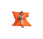 Pouf g&eacute;ant design waterproof orange BIG MILIBAG