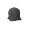 Pouf moderne noir Jelly Fish (lot de 2)