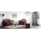 Pouf / repose pied Club cuir marron clair