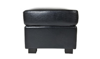 Pouf / repose pied Club cuir noir
