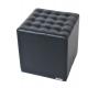 Pouf / repose pieds moderne noir Cosmo