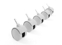 Roulettes blanches 