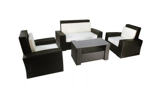 Salon de jardin BORA BORA - 2 fauteuils, 1 canap&eacute; 2 places & 1 table basse image 1