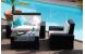 Salon de jardin BORA BORA - 2 fauteuils, 1 canap&eacute; 2 places & 1 table basse - Coloris Noir image 5