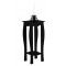 Sellette baroque noire Louisa