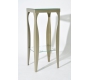 Sellette moderne acier laqu&eacute; et verre tremp&eacute; transparent Baroca