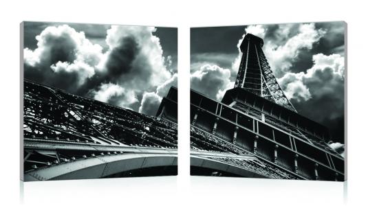 Set de 2 tableaux design PARIS image 1
