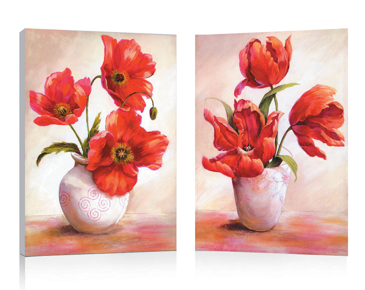 Set de 2 Tableaux design POPPIES image 1