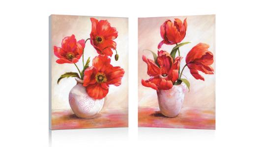 Set de 2 Tableaux design POPPIES image 1