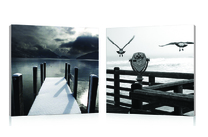 Set de 2 tableaux design SEASIDE image pub1