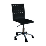 Silla de despacho ALEXIA de color negro sobre ruedas image pub1