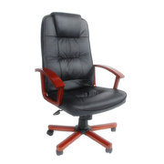Sill&oacute;n de oficina VENUS color negro y con una elegante piel  pigmentada image pub1
