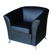 Sill&oacute;n de sal&oacute;n contempor&aacute;neo MICAH de color negro image pub1