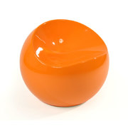 Sillon / puf de dise&ntilde;o naranja COMFY BALL image pub1