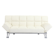 sofa-cama 3 plazas MANHATTAN color blanco y de cuero image pub1