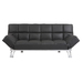 Sofa-cama 3 plazas MANHATTAN color negro y cuero image pub1