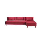 Sof&aacute;-cama  rinconero  frambuesa de micro fibras HOUSTON image pub1