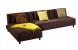 Sof&aacute;-cama rinconero  HOUSTON chocolate de micro fibras  image 1