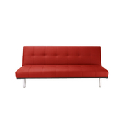 Sof&aacute; moderno PHOENIX 3 plazas rojo de poliuretano image pub1