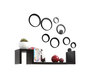 Stickers muraux 3D noirs BUBBLES