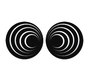 Stickers muraux 3D noirs BUBBLES