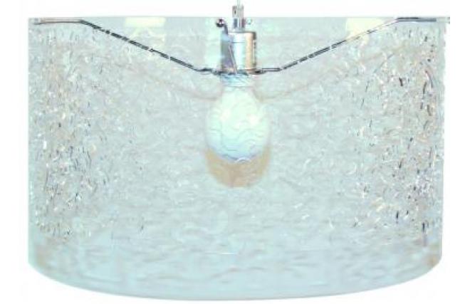 Suspension transparente moderne 46 cm Oslo