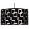 Suspension velours noir ALOA