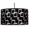 Suspension velours noir ALOA
