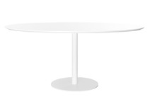 Table &agrave; manger design blanche HALIA