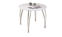 Table &agrave; manger design blanche OLENA