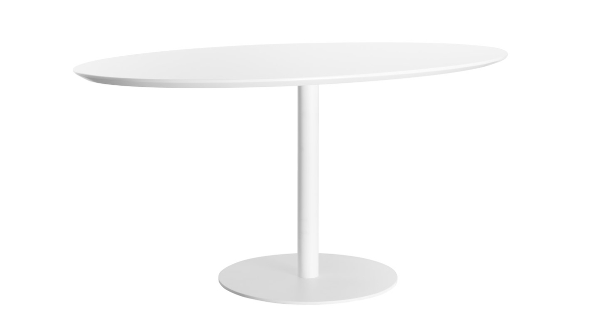 Table  manger design blanche ovale L169 cm HALIA