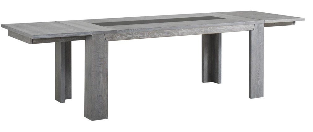 Table à manger design extensible chêne grisé WILLOW  Miliboo