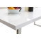 Table &agrave; manger design laqu&eacute;e blanche HALIFAX