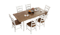 Table &agrave; manger extensible ch&ecirc;ne baroque SOFIA