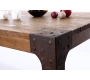 Table &agrave; manger industrielle acier et bois MADISON