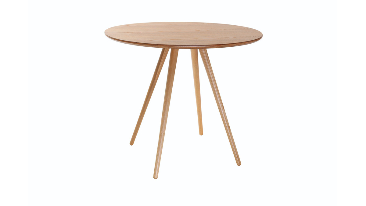 Table  manger ronde bois clair D90 cm ARTIK