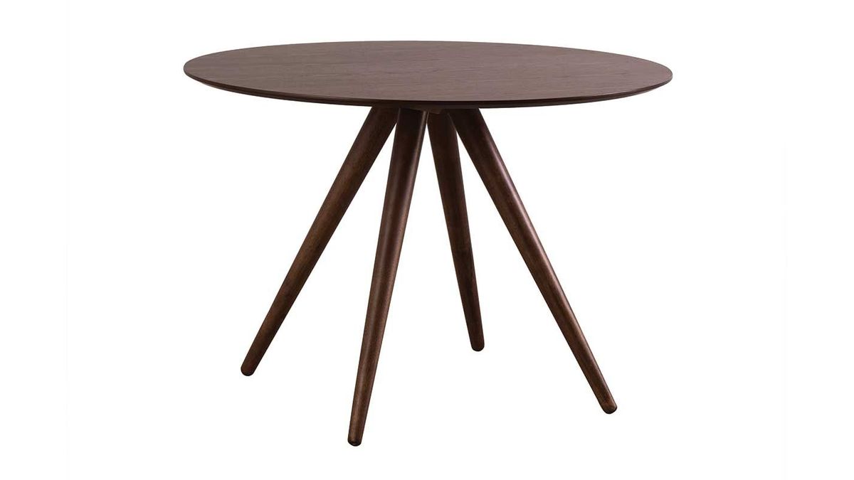 Table  manger ronde design noyer D106 cm WALFORD