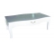 Table basse baroque blanche 1 tiroir Louisa